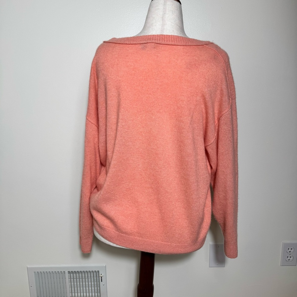 Pilcro 100% Cashmere Peach Sweater - Picture 3 of 5